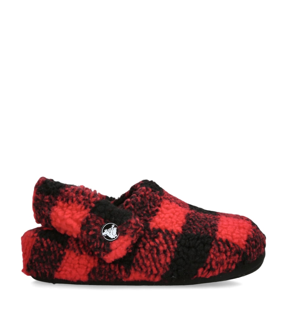 Check Classic Cozzzy Slippers BLK/RED Image 1