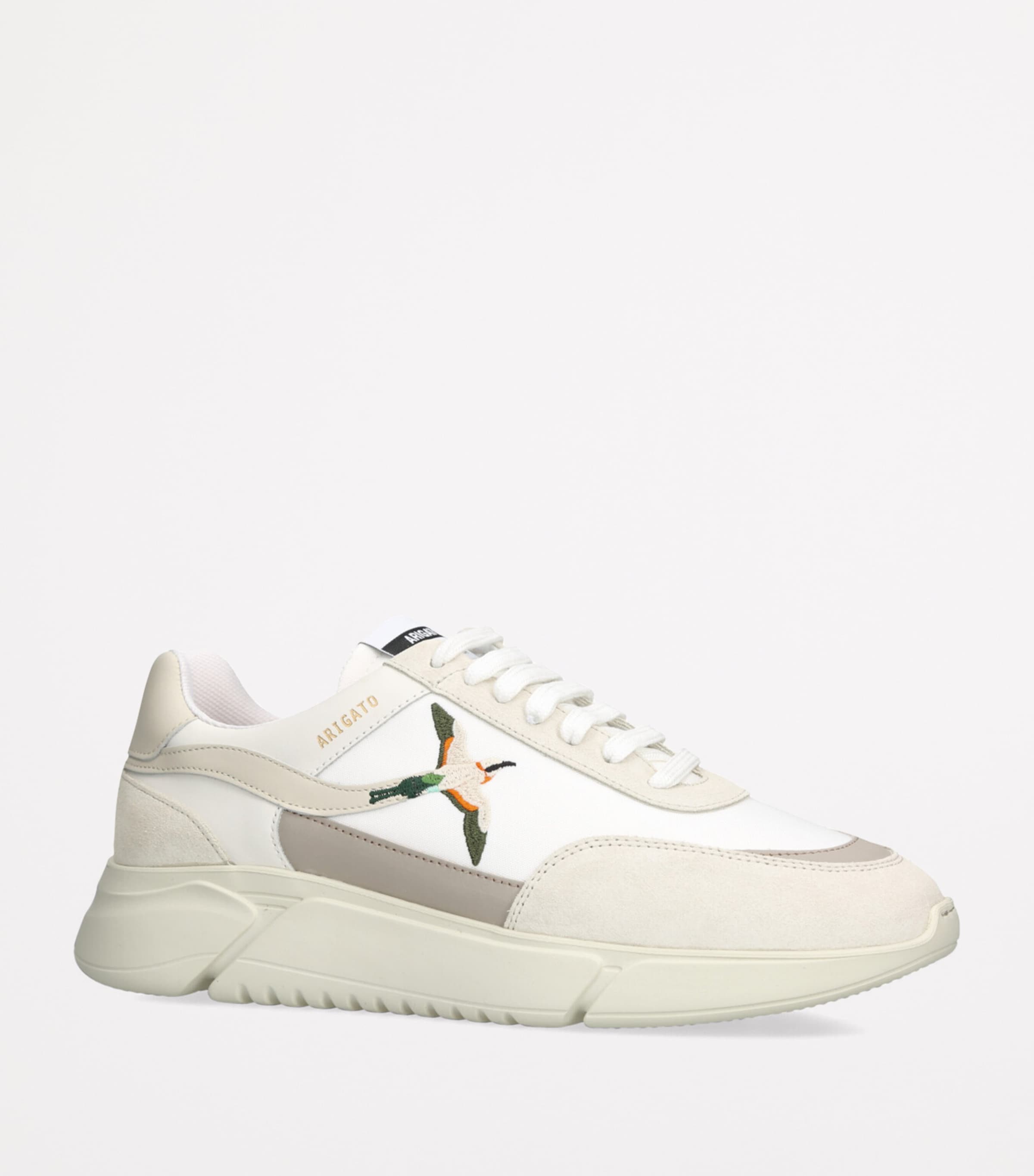 Axel Arigato Genesis Stripe Bee Bird Low-Top Sneakers White/comb Image 3