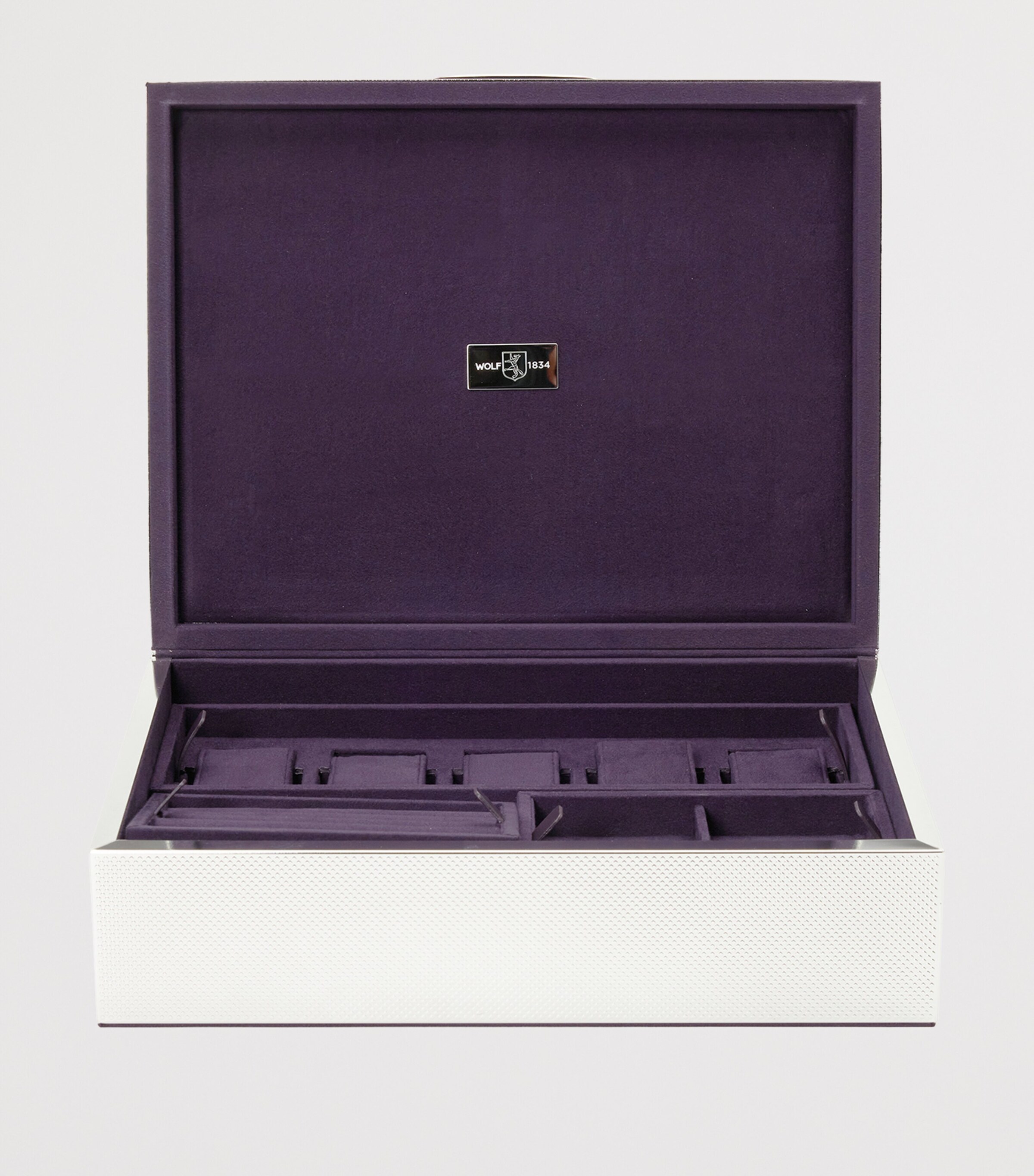 WOLF Large Watch, Jewellery and Legacy Silver Box Silver Image 3