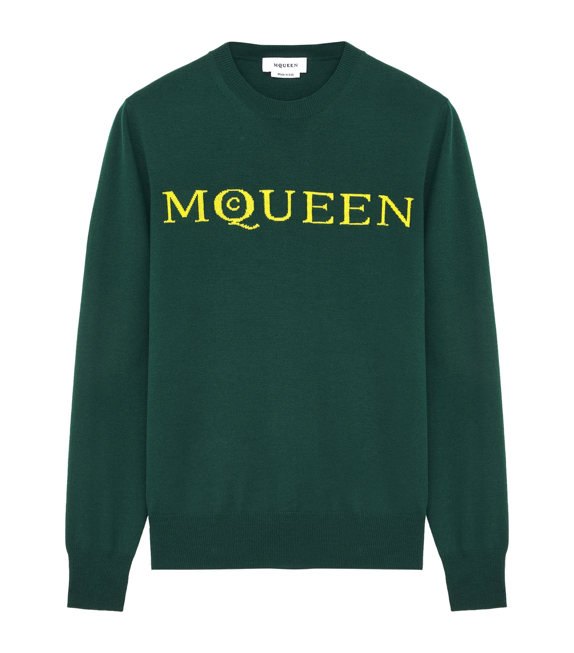 McQueen Merino Wool Logo Sweater | Men Clothing | Sweatshirts & Hoodies | Knitwear | Jumpers | Designers | McQueen