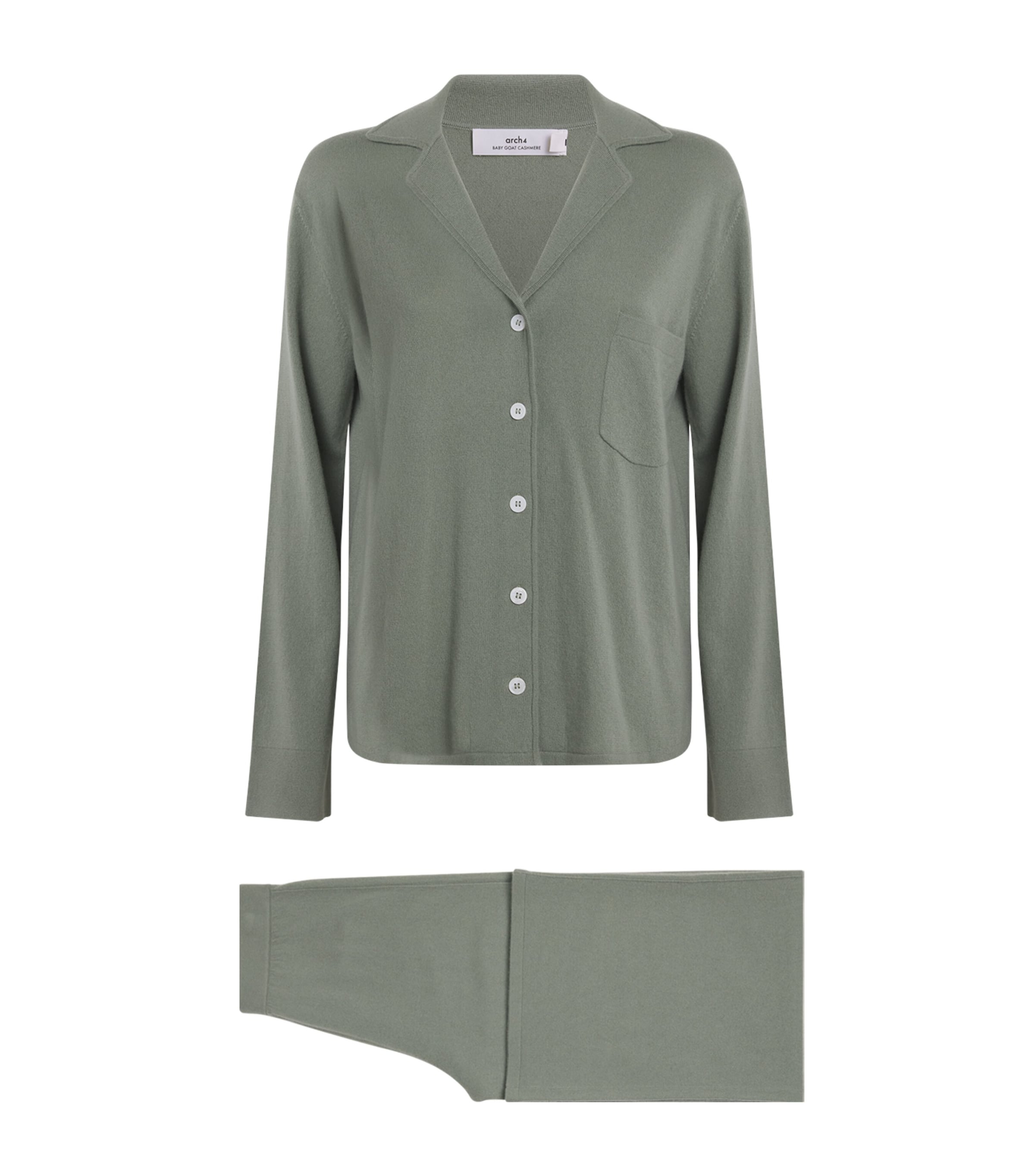 Arch 4 Cashmere Spring Gardens Pyjama Set In Green
