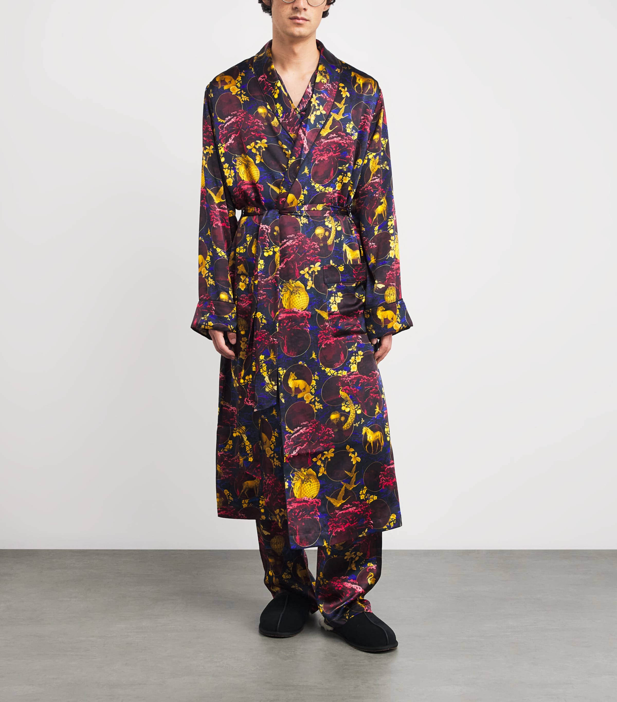 Silk Toile Night Robe MULTI Image 2
