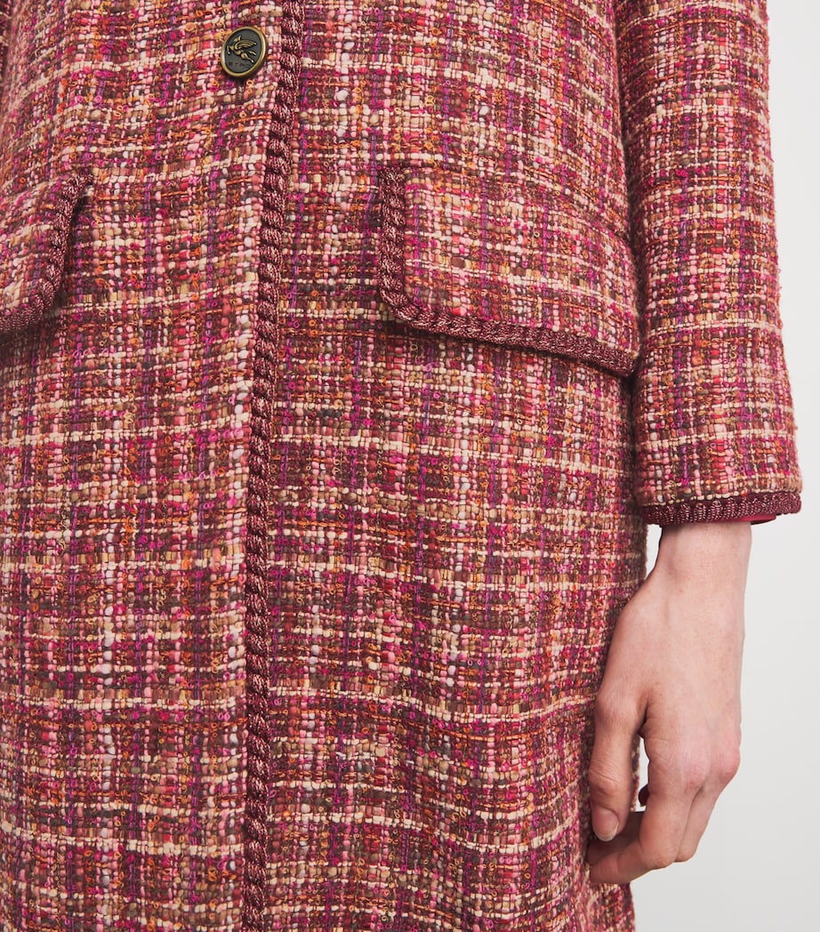Tweed Long Coat S9865 Image 6
