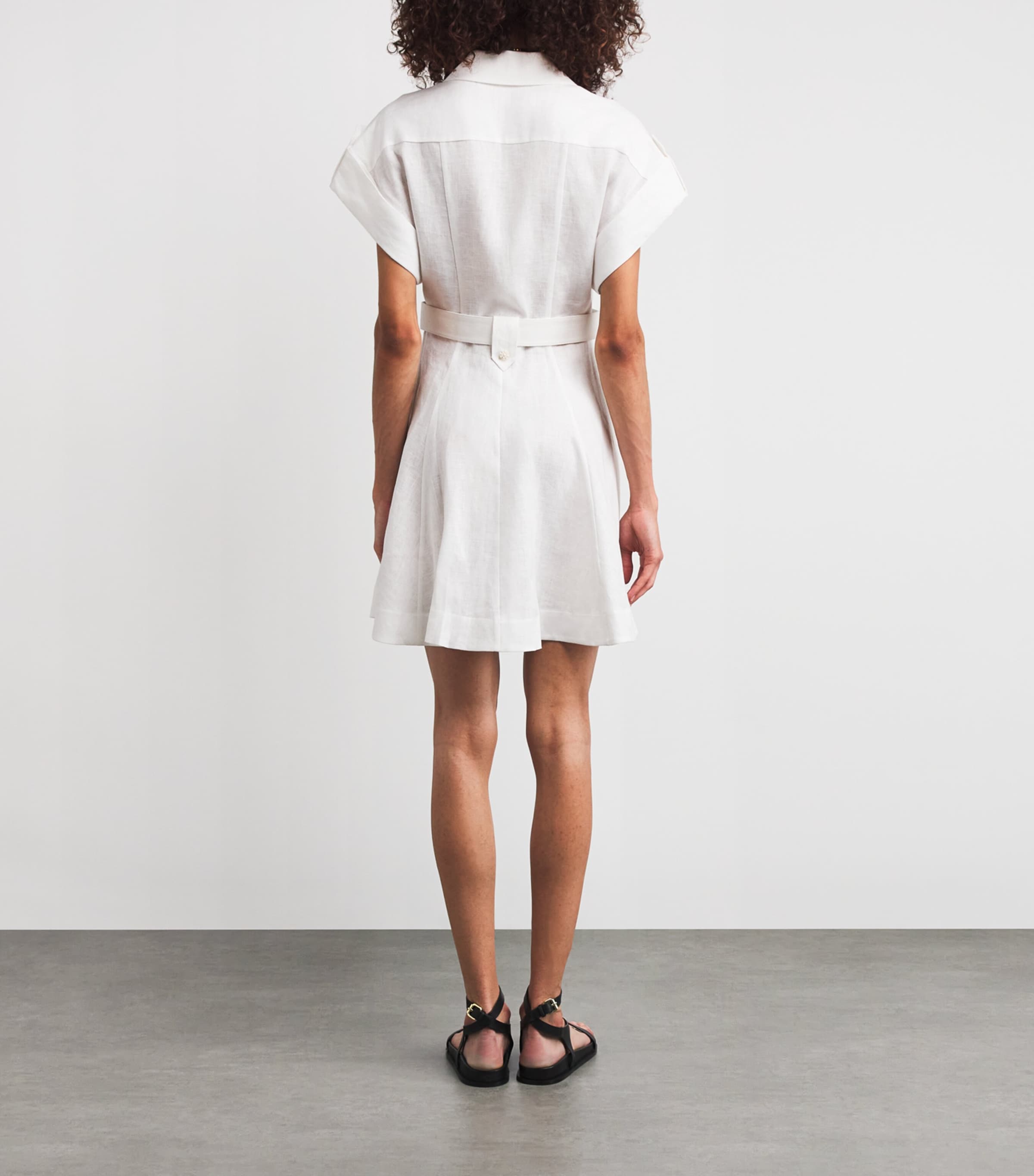 Linen Awaken Mini Dress IVORYIVO Image 3