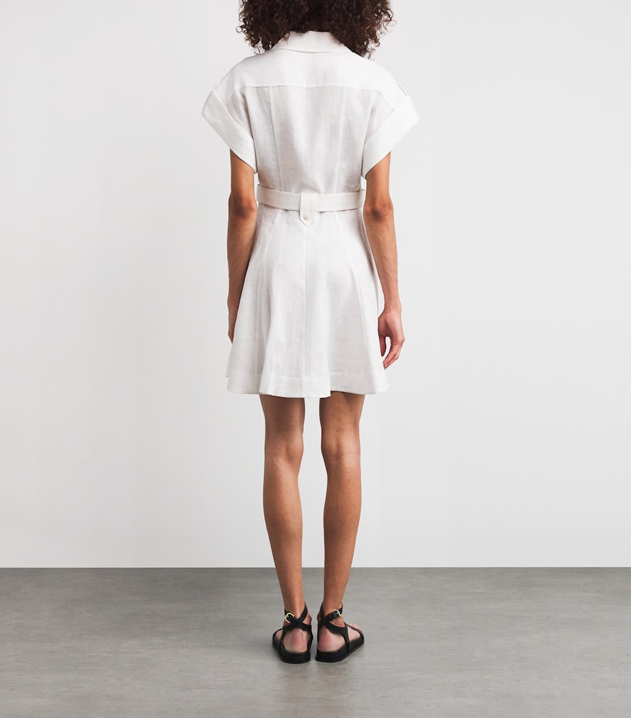 Linen Awaken Mini Dress IVORYIVO Image 3