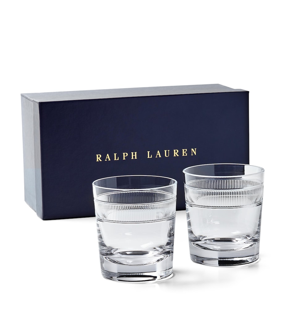 Set of 2 Langley Old-Fashioned Glasses CLEAR Image 3