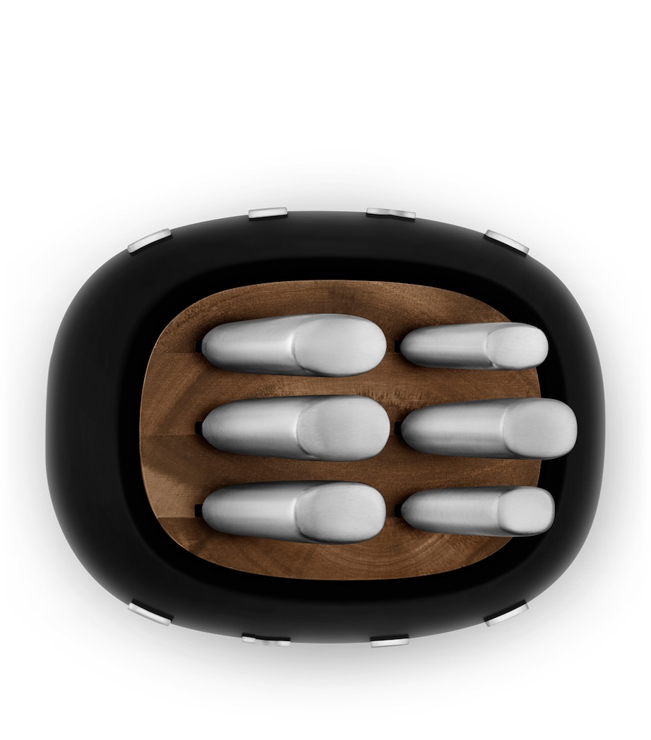 6-Piece Knife Block Set BLACK Image 4