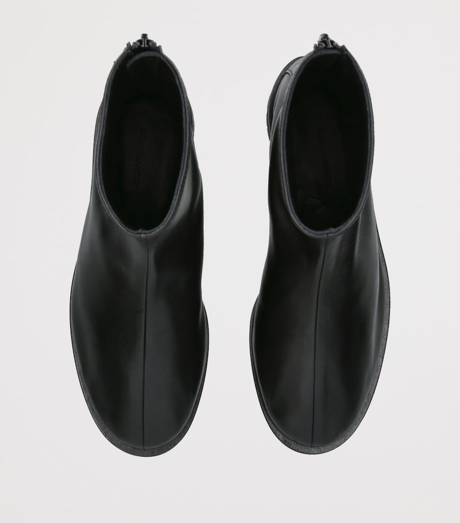 Dear Frances Leather Joss Ankle Boots Black Image 4