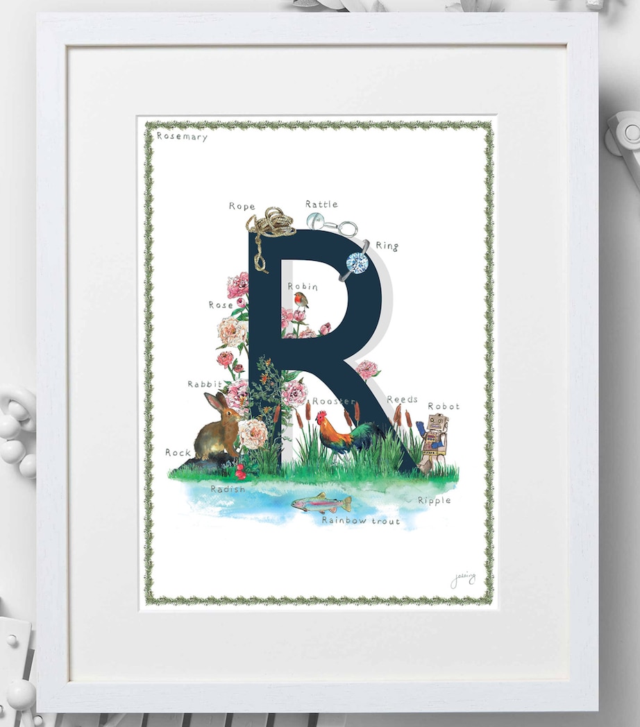 A4 Letter Print NAVY Image 2