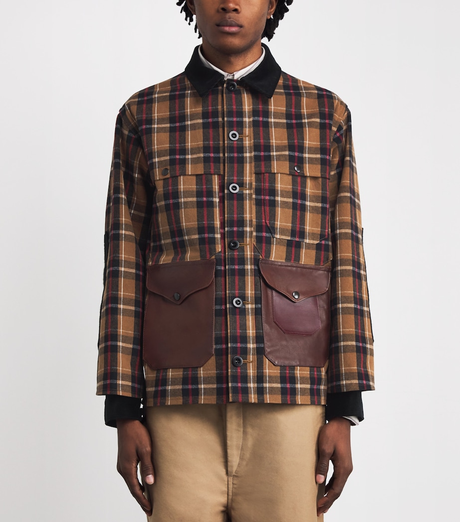 x Filson Cotton Check Jacket BGE/BLK/RED X BLK Image 3