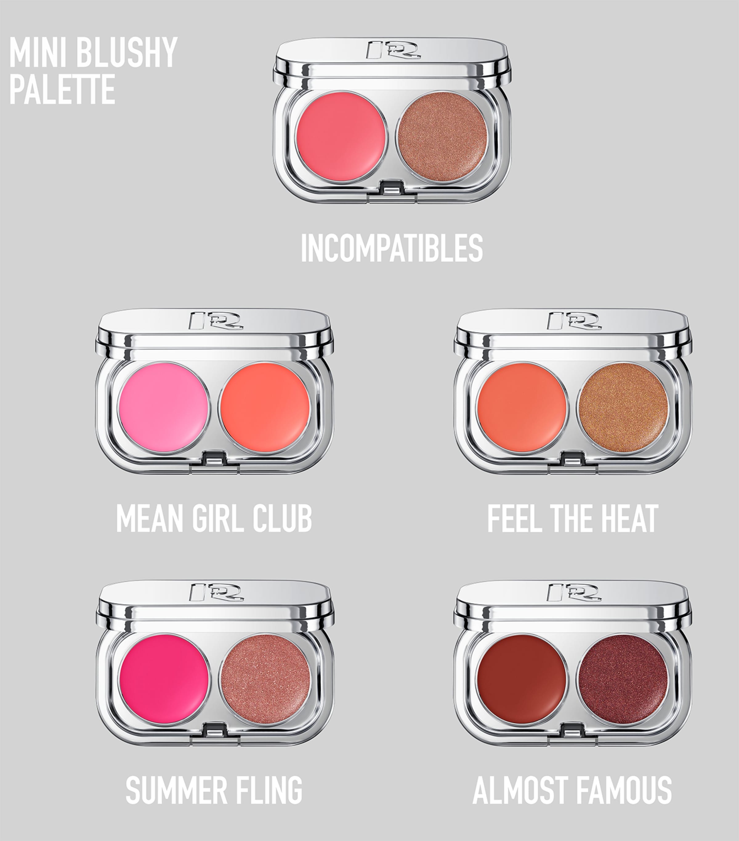 Rabanne Mini Blushy Palette Balm-to-Skin Tinted Blush Summer Fling Image 4