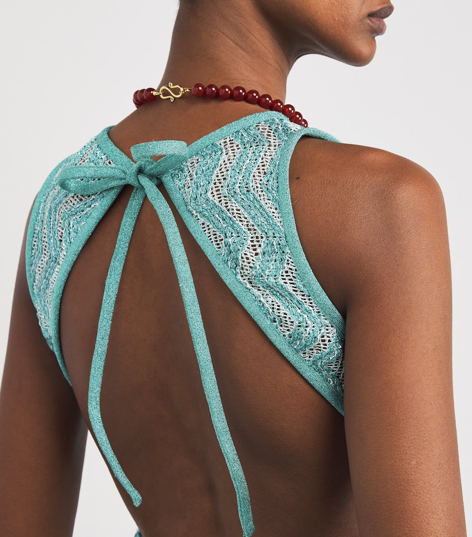 Zigzag Maxi Dress S72PH AQUAMARINE Image 6