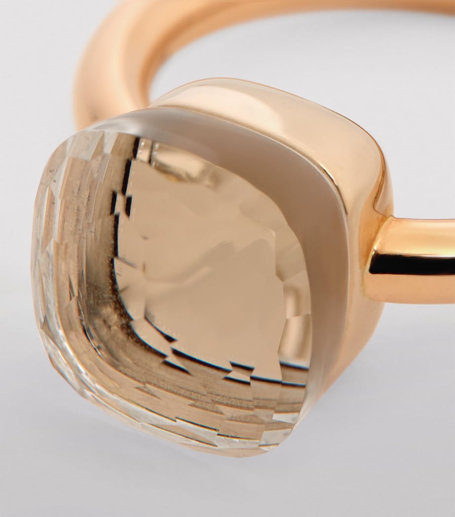 Mixed Gold and White Topaz Nudo Classic Ring 000TB Image 6