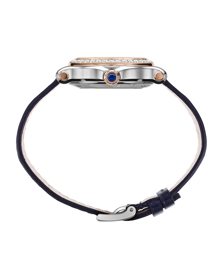 Rose Gold, Stainless Steel and Diamond Happy Sport Automatic Watch 33mm ROSE GOLD/STAINLESS Image 2
