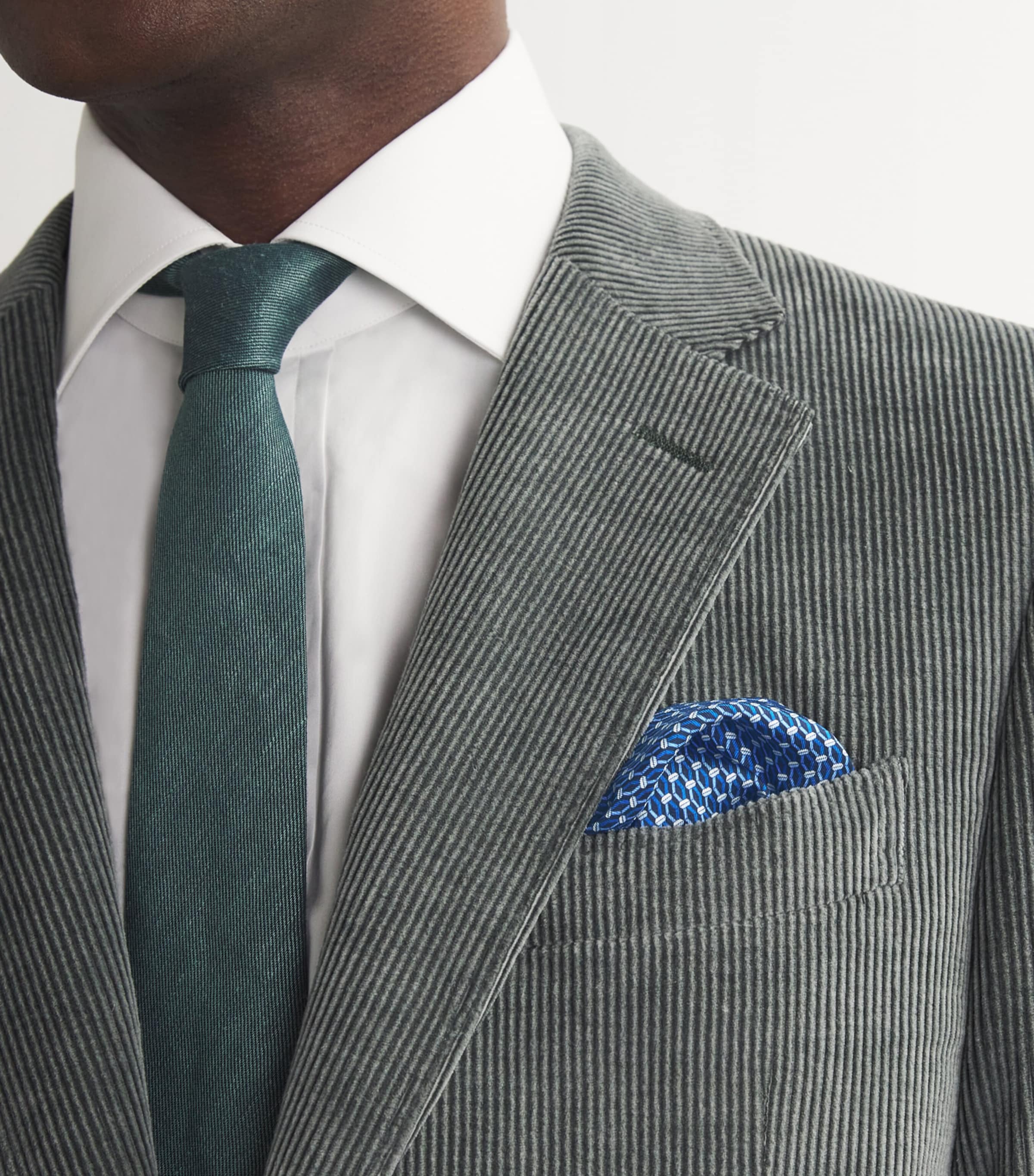 Canali Silk Jacquard Pocket Square Image 3