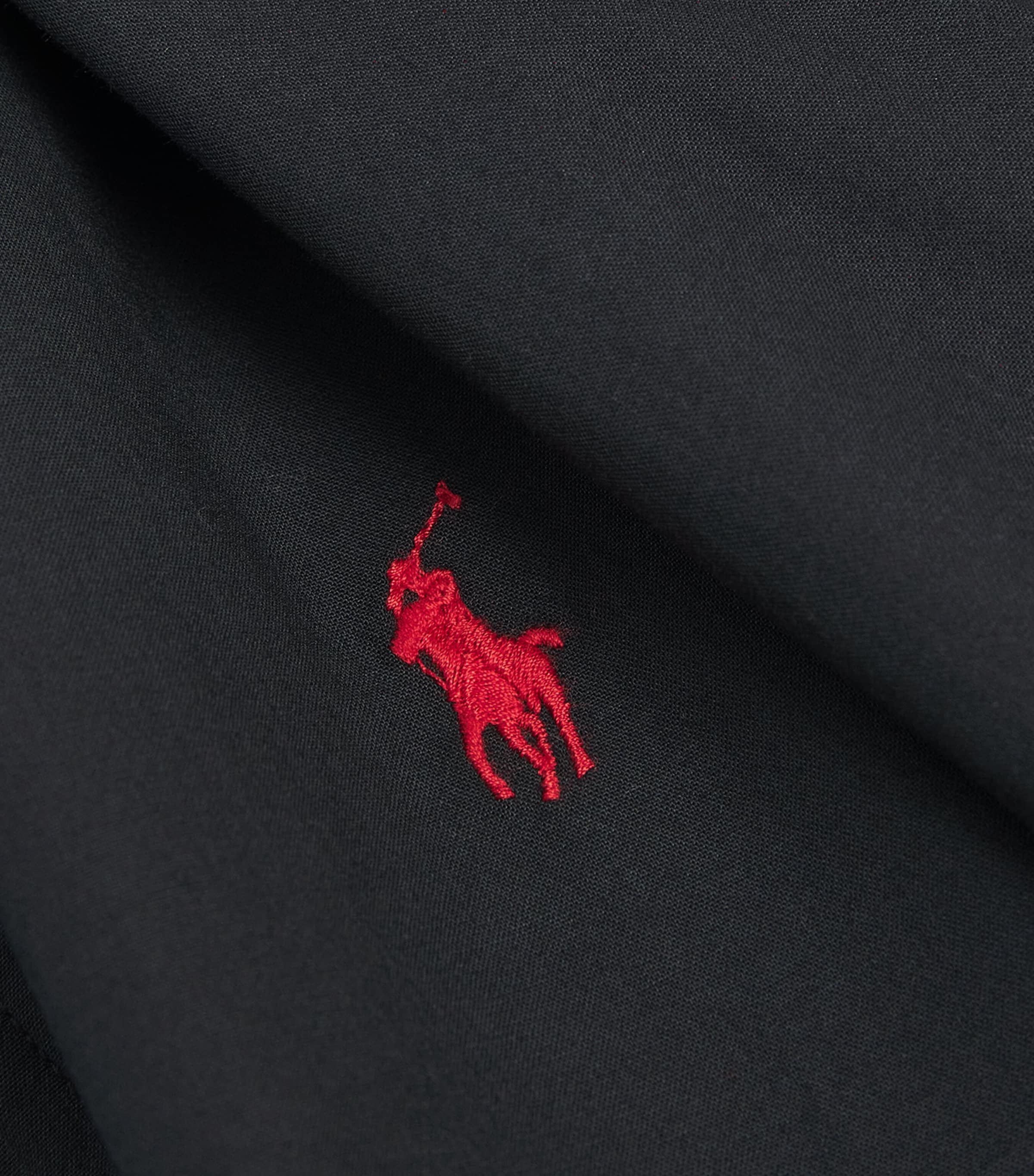 Poplin Custom Fit Shirt POLO BLACK Image 5