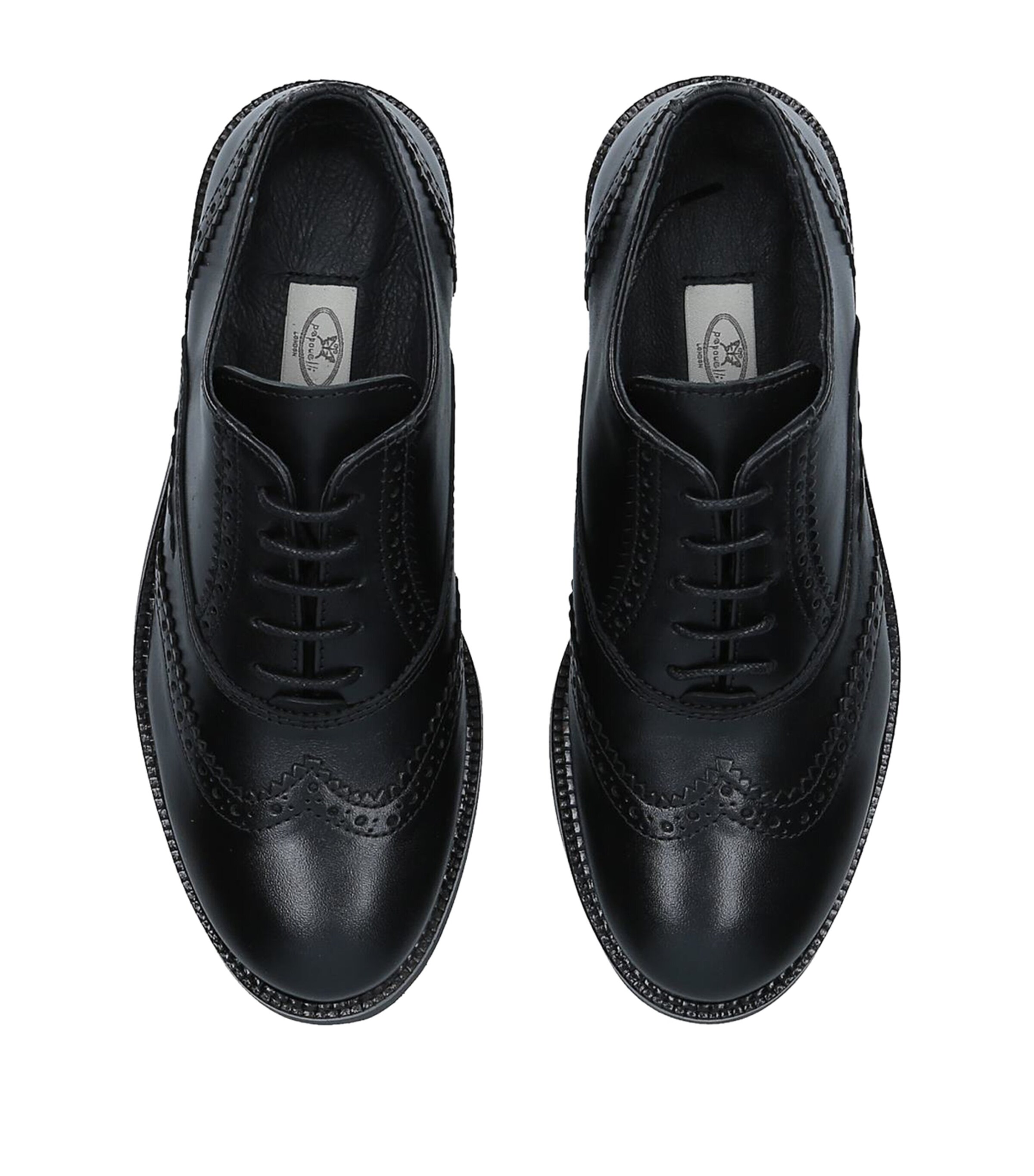 Leather Riley Brogues BLACK Image 4