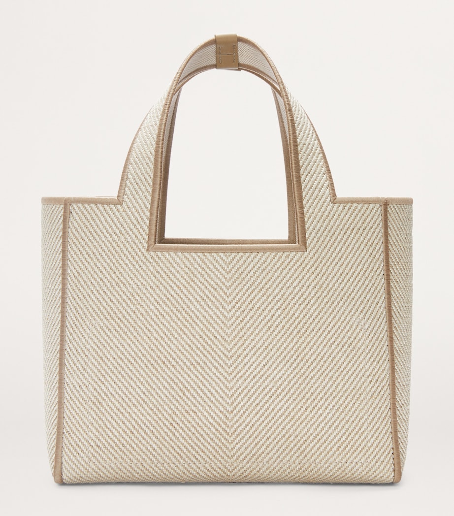 Small Canvas Font Tote Bag ECRU Image 3