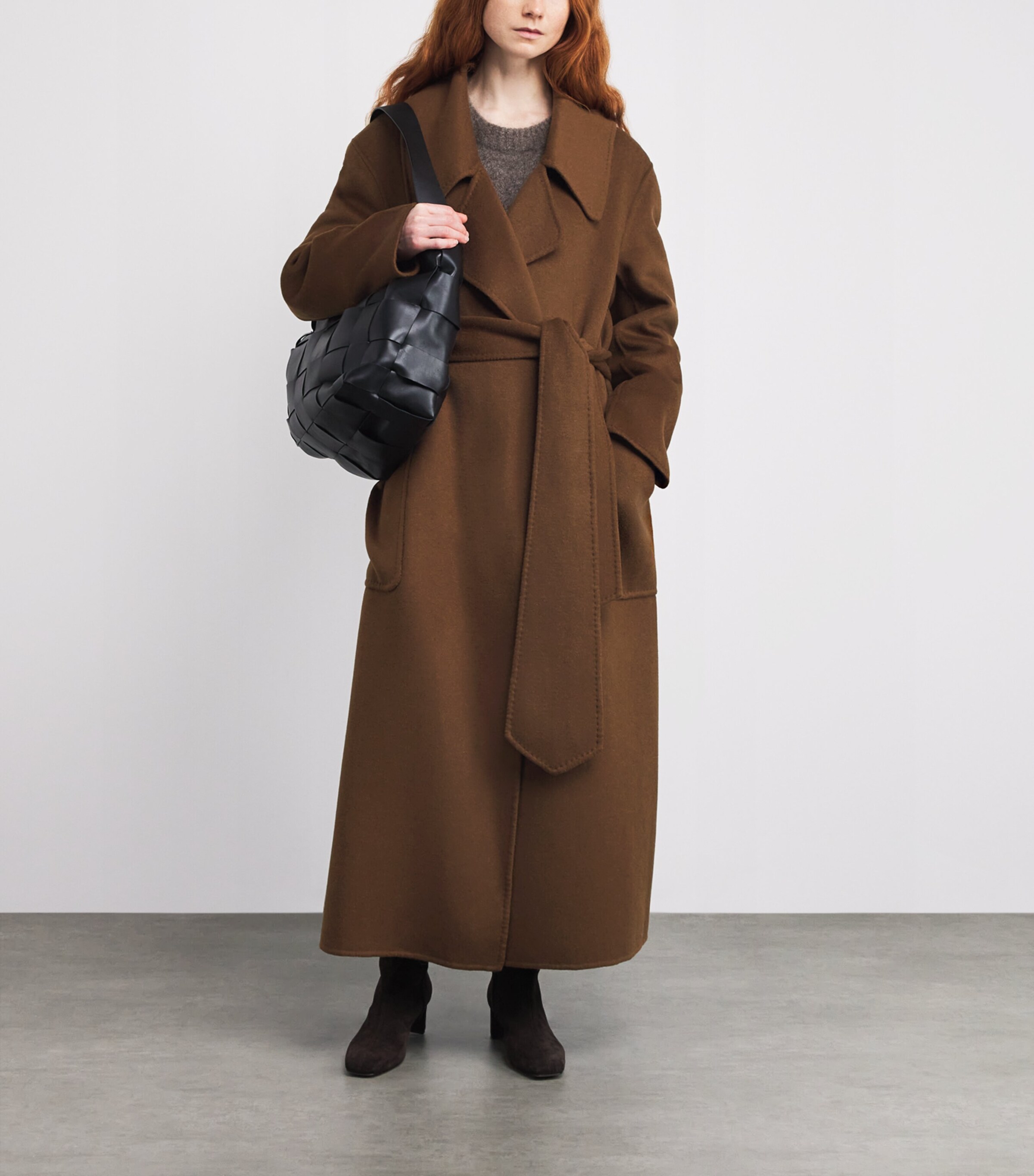 Cashmere Garbo Coat SABLE Image 2