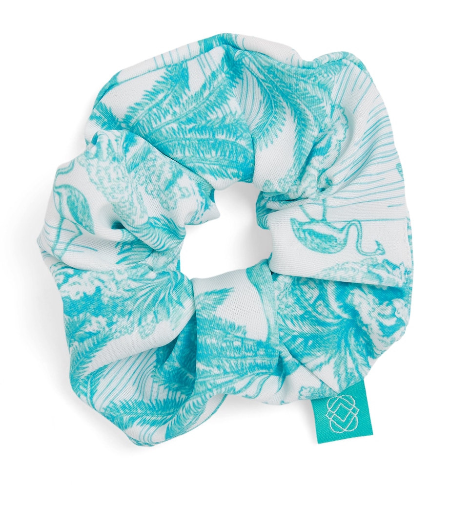 Jungle Print Scrunchie JUNGLE TURQUOISE Image 1