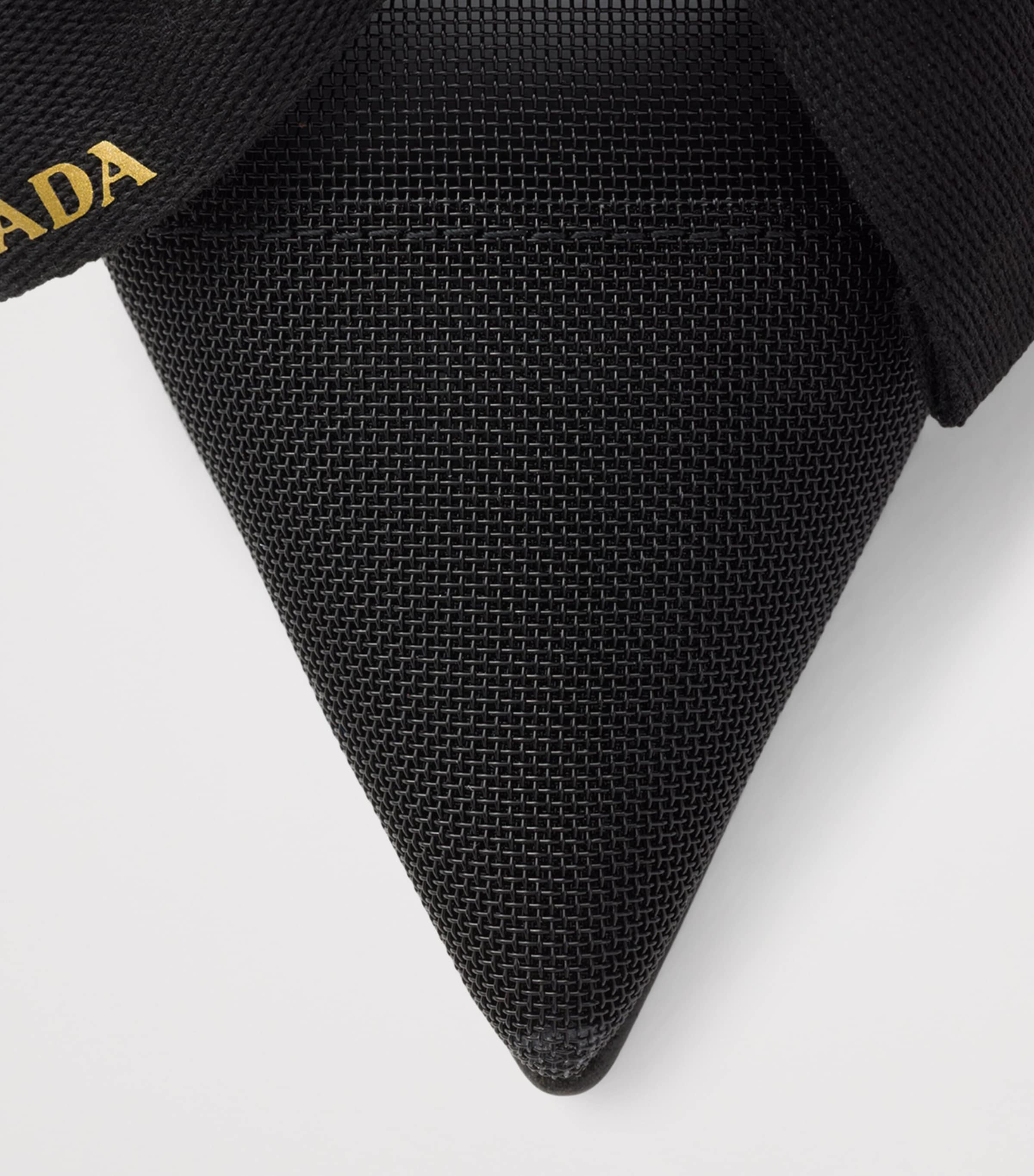 Prada Mesh Bow Slingback Heels 100 Black Image 6