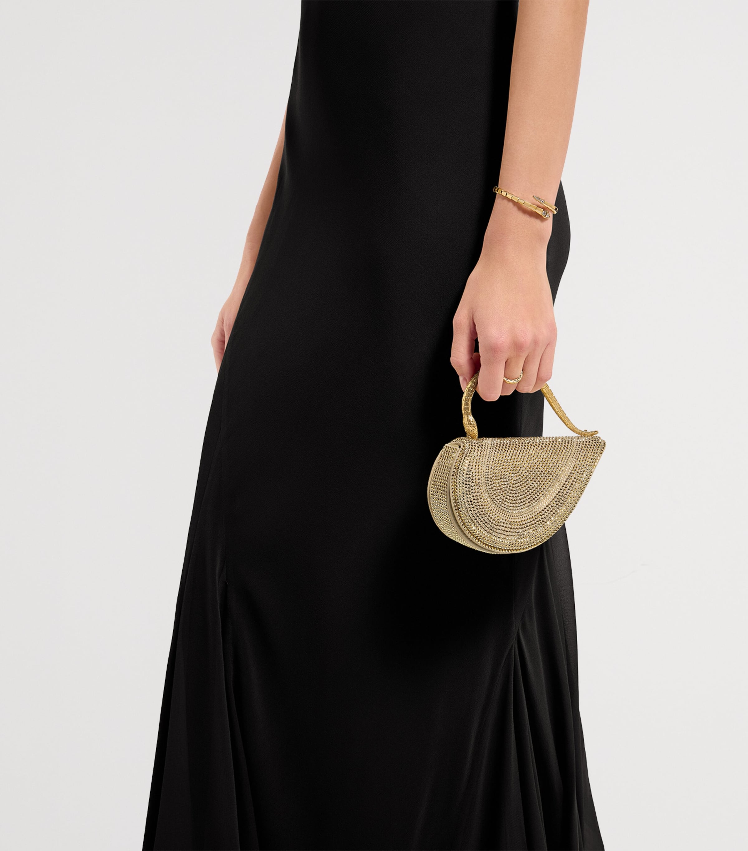 Leather Serpenti Cuore 1968 Top-Handle Bag GOLD Image 8