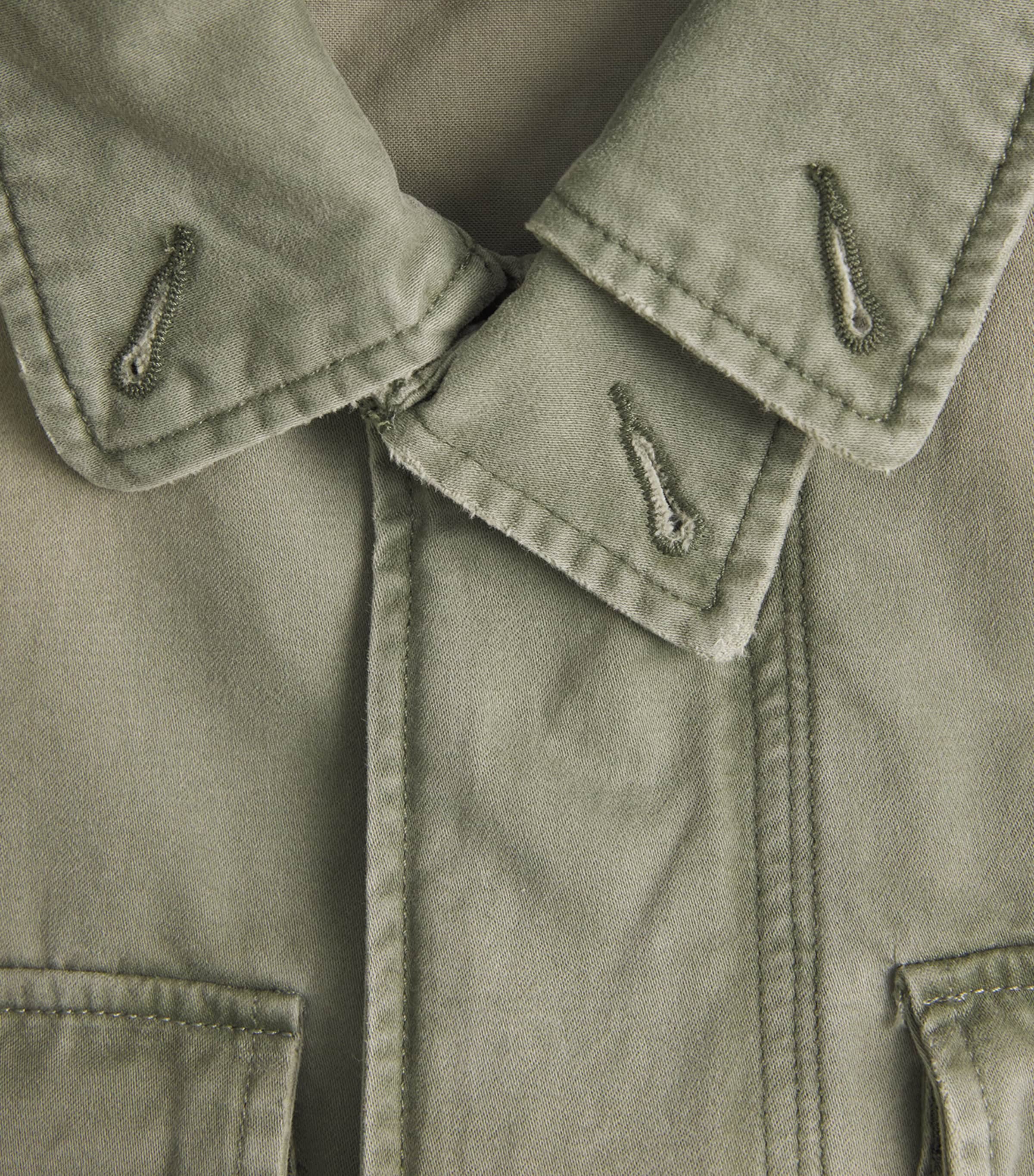 Polo Ralph Lauren Mens Cotton Sateen Field Jacket Mint Olive Washed Image 6