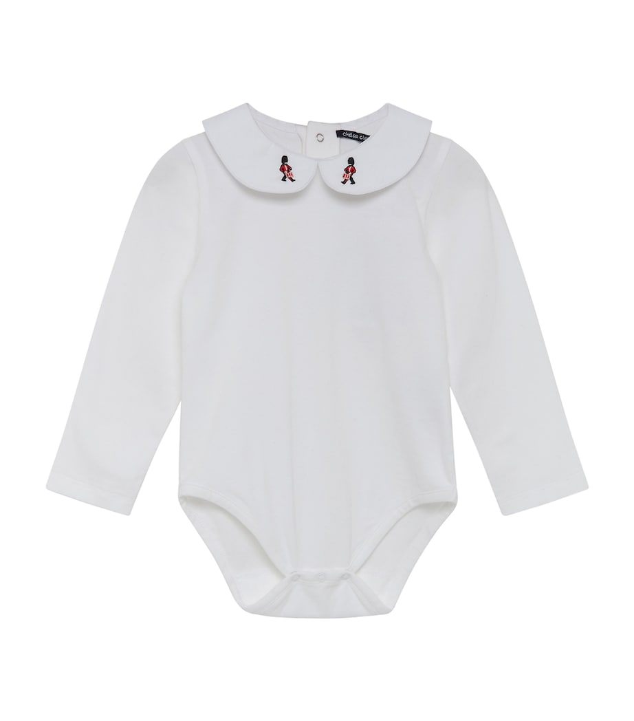 Embroidered Milo Bodysuit (0-24 Months) WHITE Image 1
