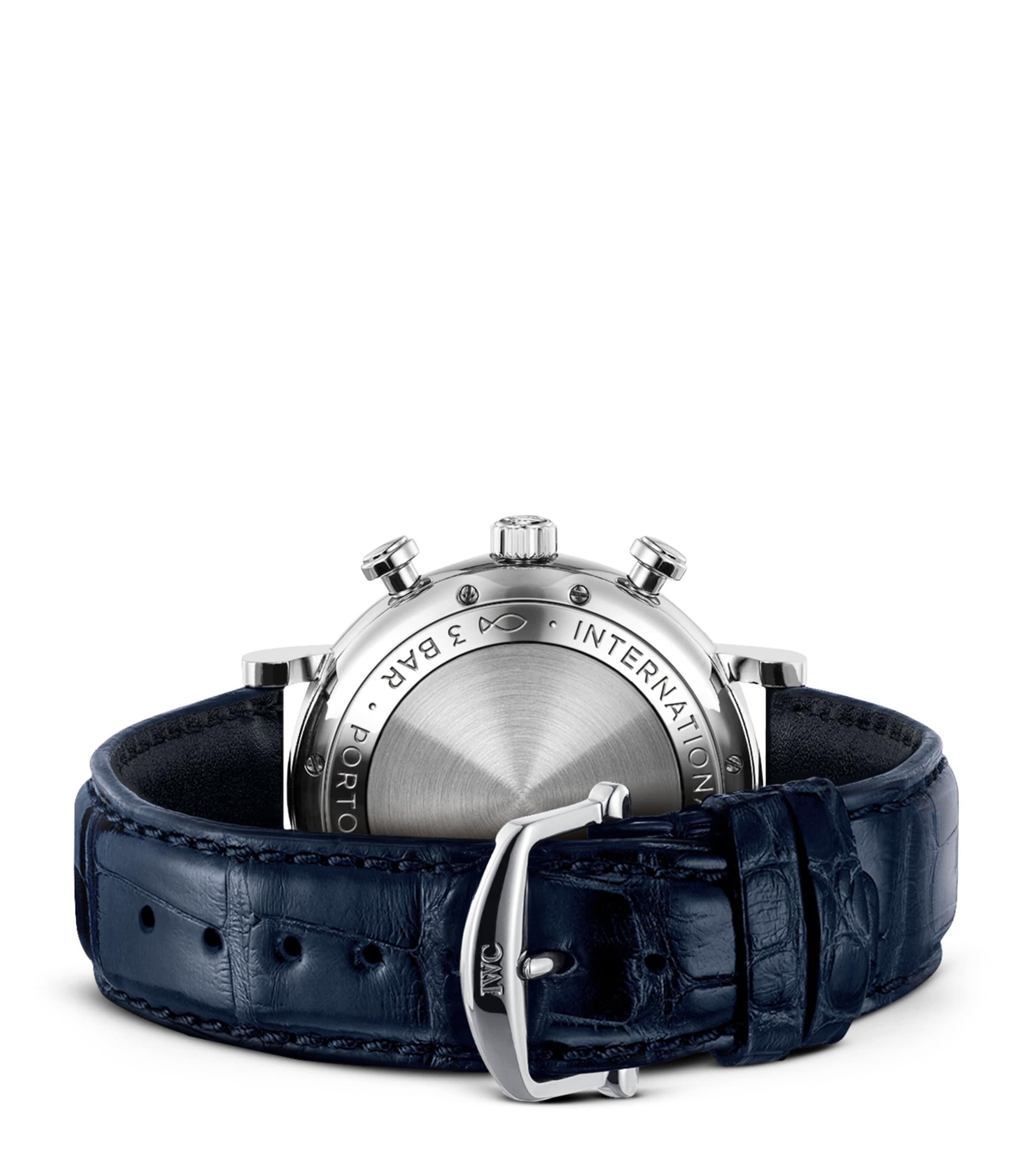 Stainless Steel Portofino Chronograph Watch 42mm SILVER Image 3