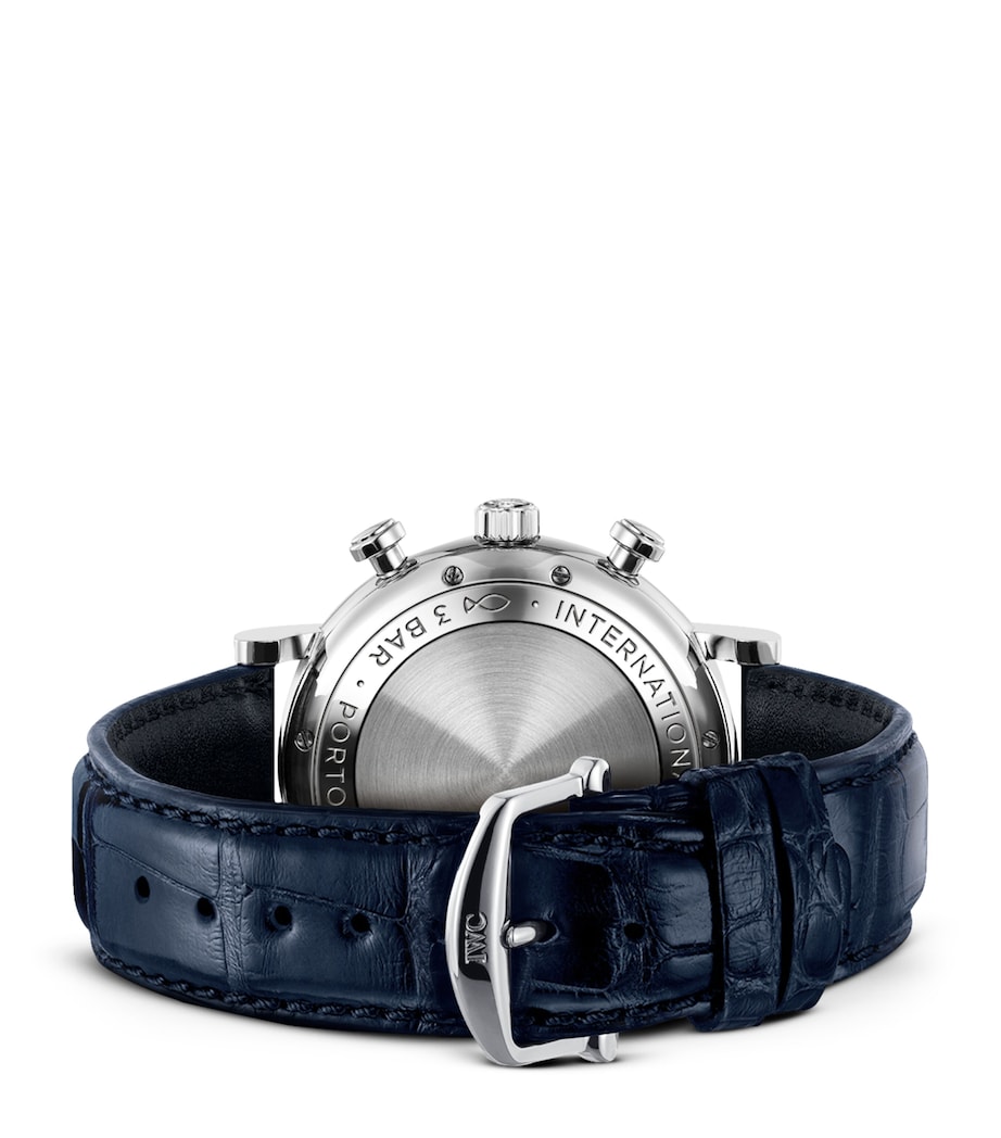 Stainless Steel Portofino Chronograph Watch 42mm SILVER Image 3