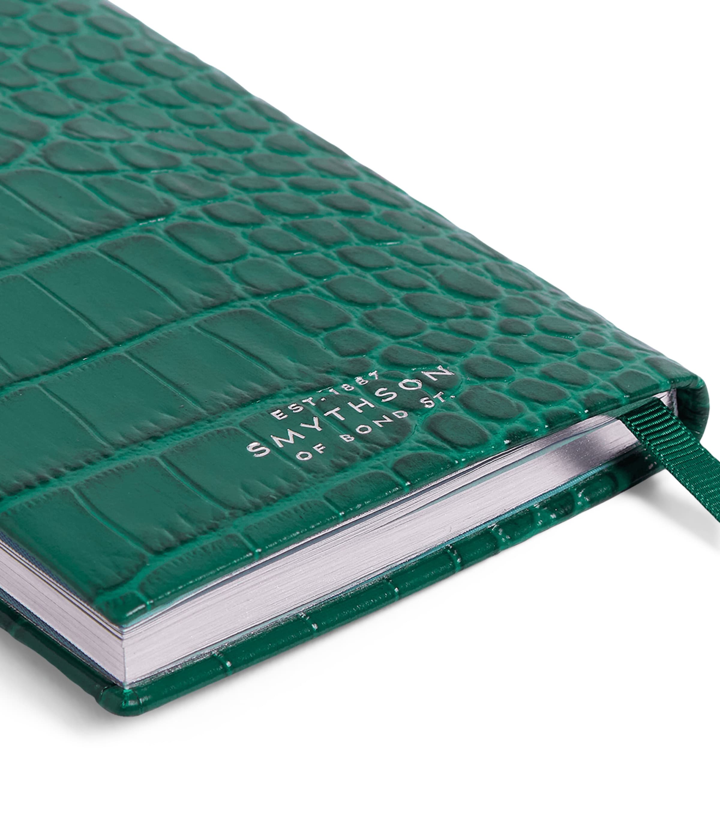 Smythson Leather Mara A6 2026 Mid-Year Diary Petrol Image 6