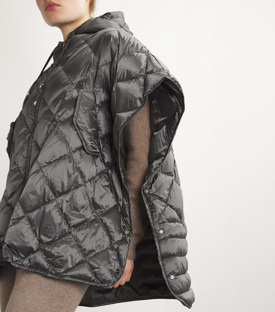 Max Mara Womens The Cube Quilted Jacket Medium Grey Image 6