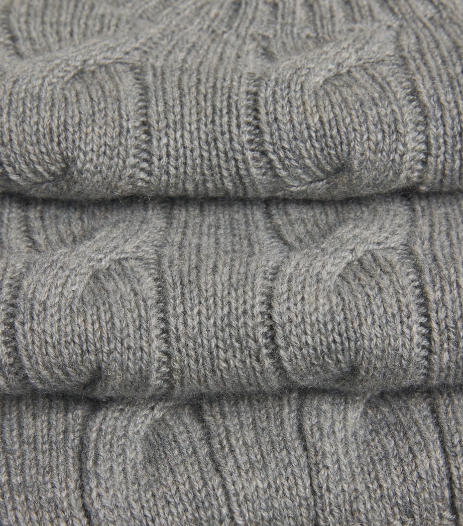Cashmere Cable-Knit Sweater CLS LIGHT GREY Image 5