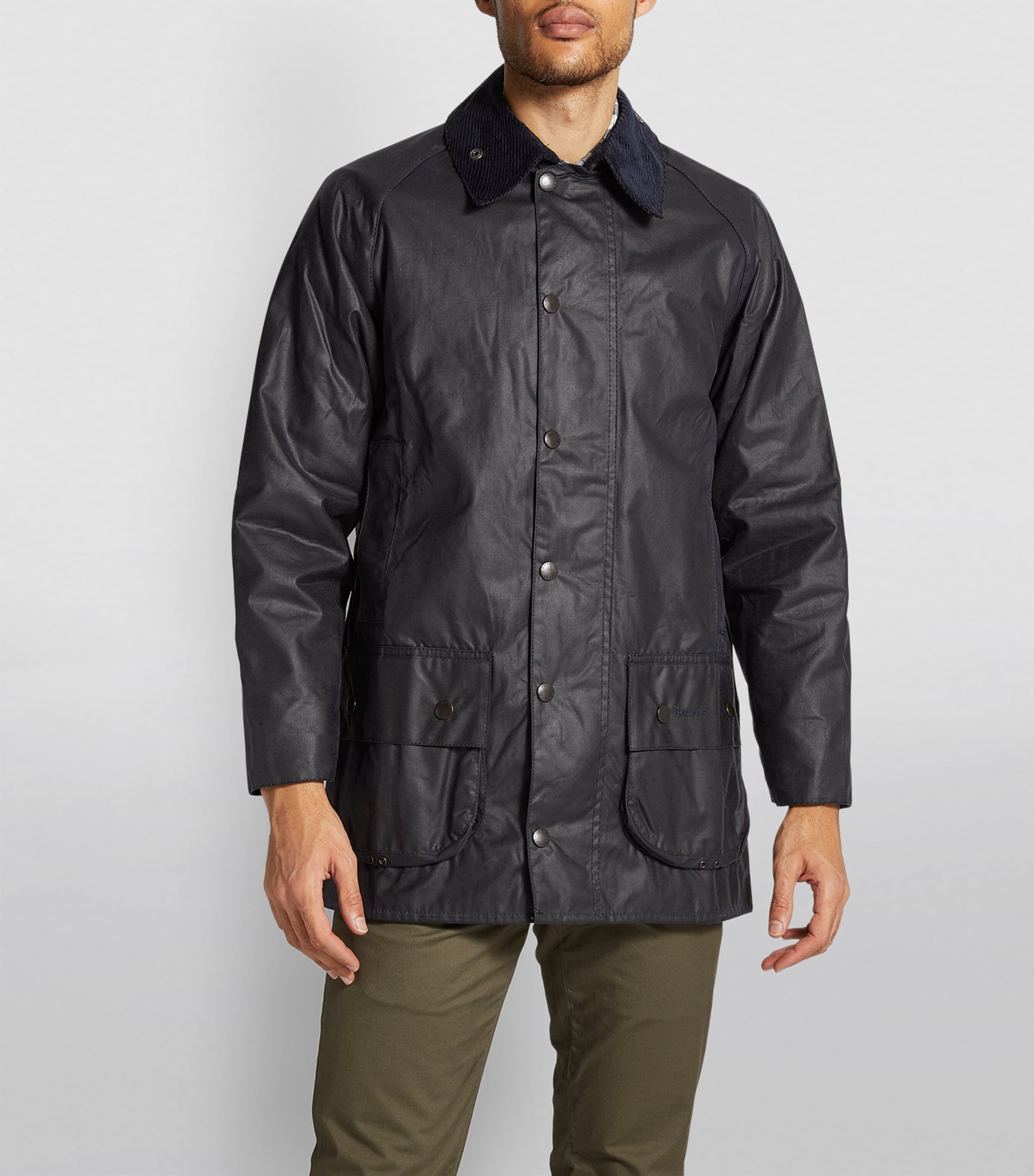 Waxed Beaufort Jacket NAVY Image 6