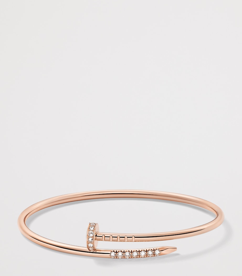 Small Rose Gold and Diamond Juste Un Clou Bracelet ROSE GOLD Image 3