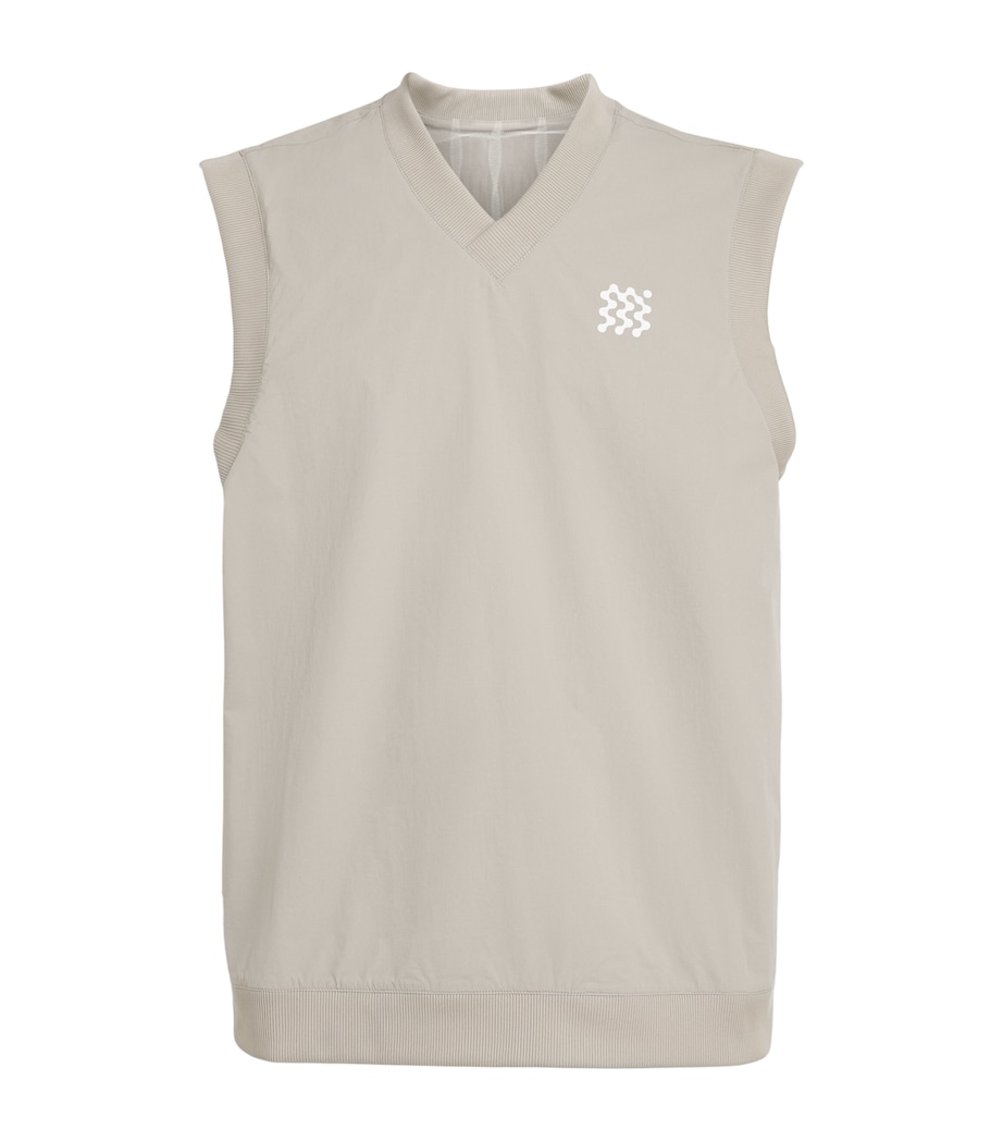 Manors Mens Reversible Logo Vest Dune Image 1