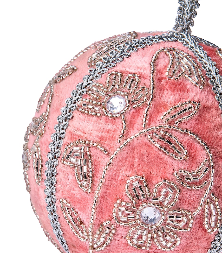 Sequinned Bauble SALMON Image 2