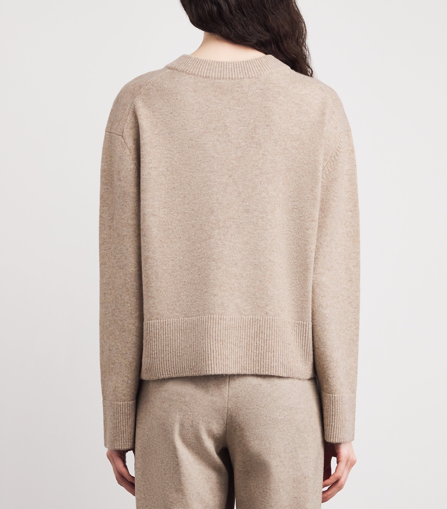 Wool-Blend V-Neck Sweater 311HMA Image 4