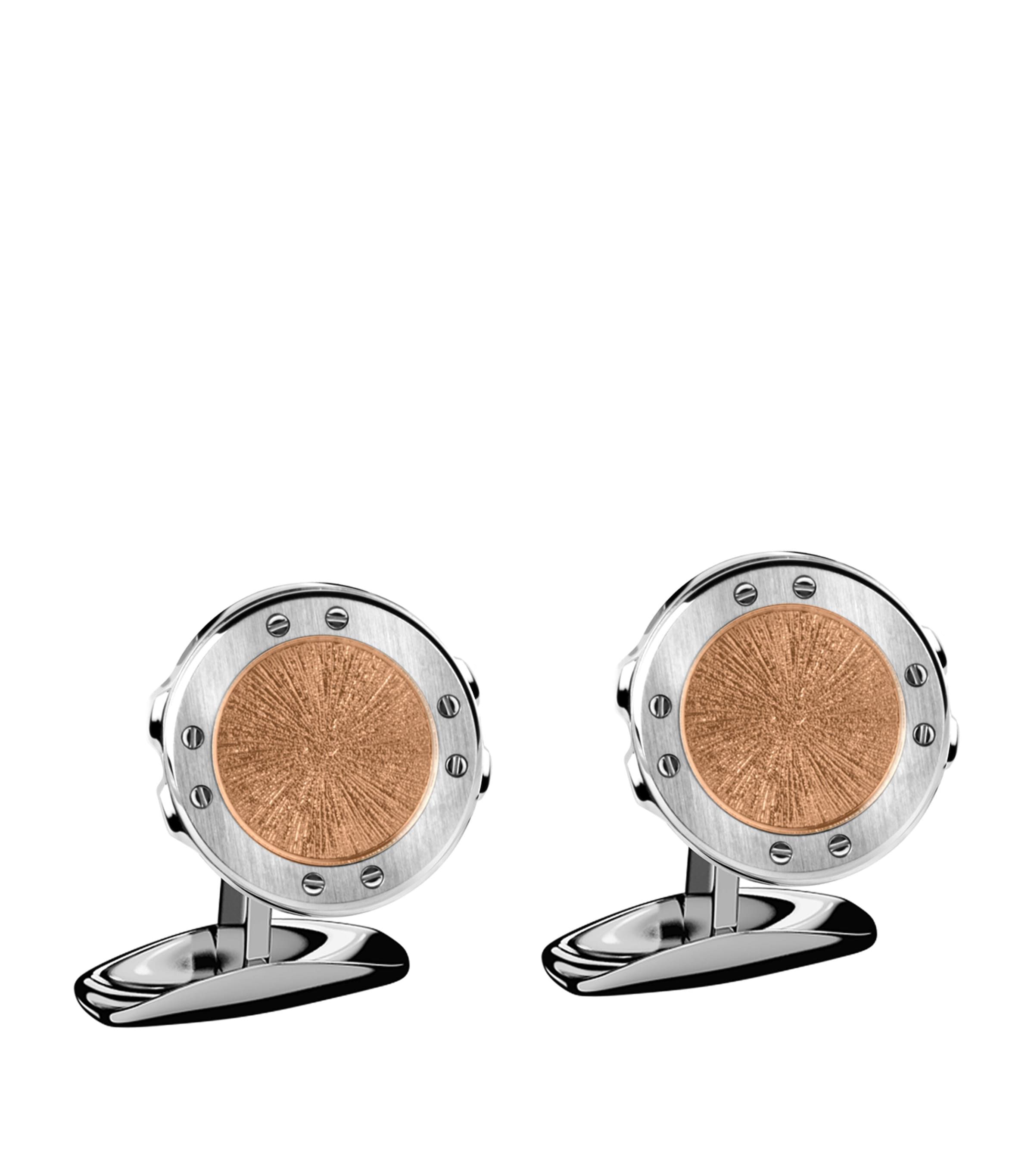 Shop Chopard Alpine Eagle Cufflinks In Silver