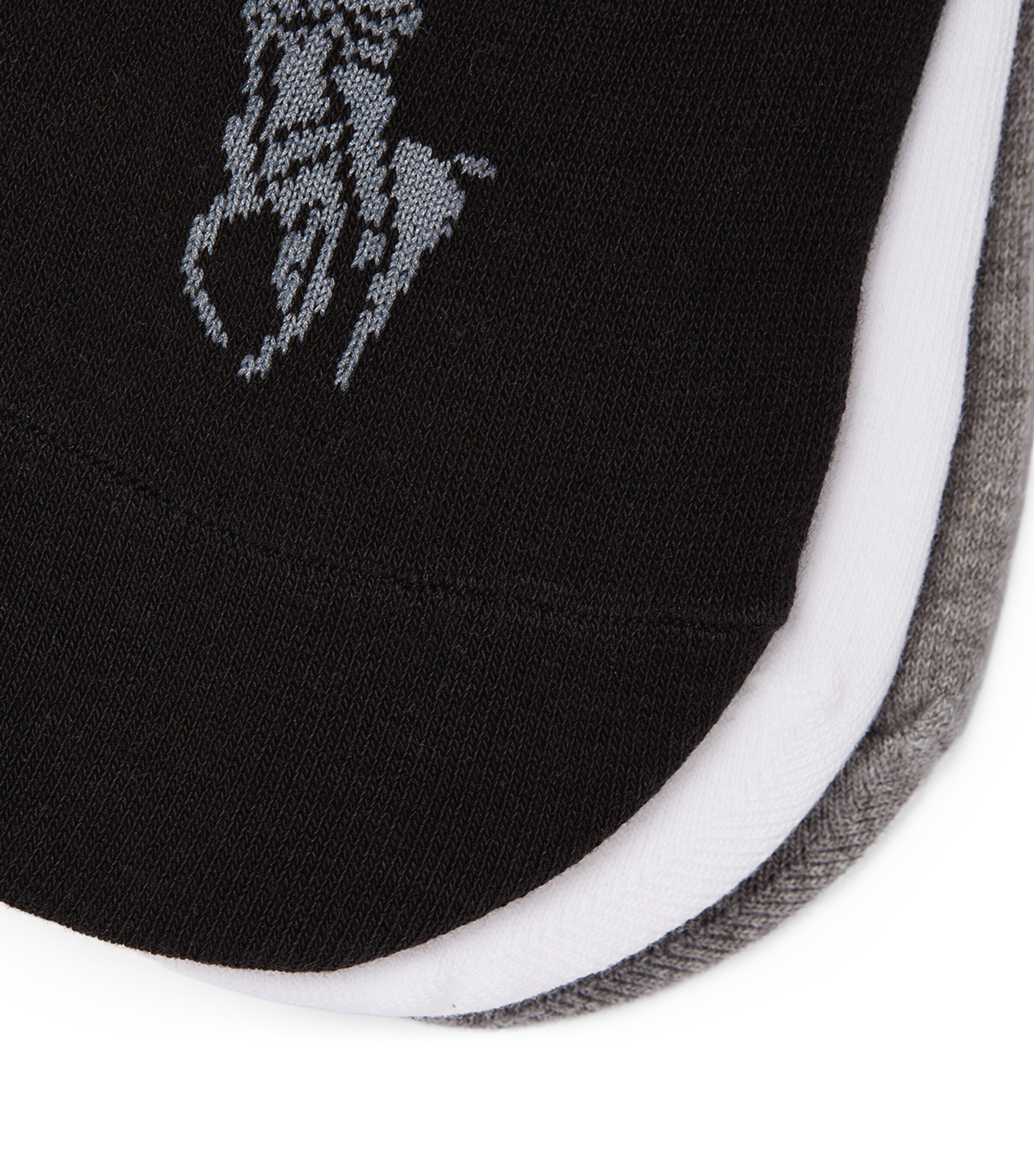 Dress Liner Socks (Pack of 3) BLACK / WHITE / GREY Image 2