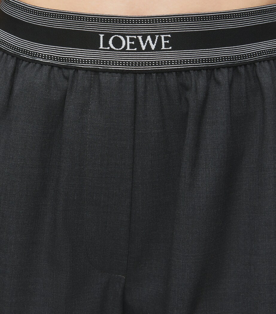 Wool Cropped Trousers ANTHRACITE MELANGE Image 5