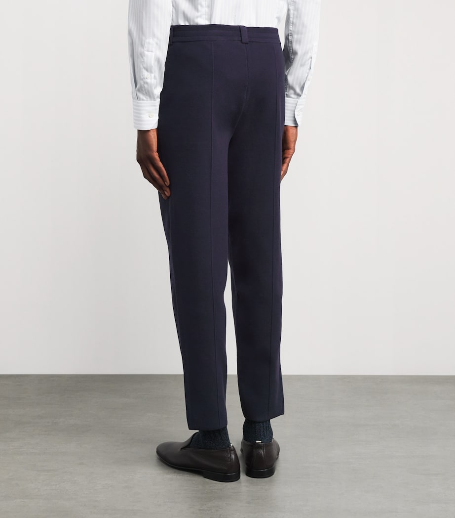 Falke Mens Organic Cotton Milano Trousers Night Sky Image 5