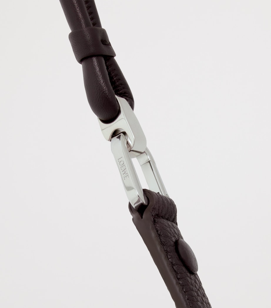 Small Calfskin Madrid Shoulder Bag DARK EBONY Image 16