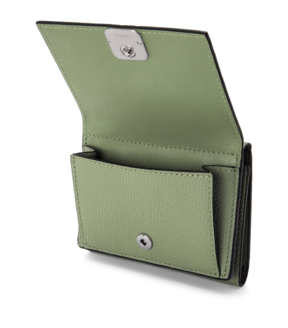 LOEWE Leather Anagram Trifold Wallet Rosemary Image 2