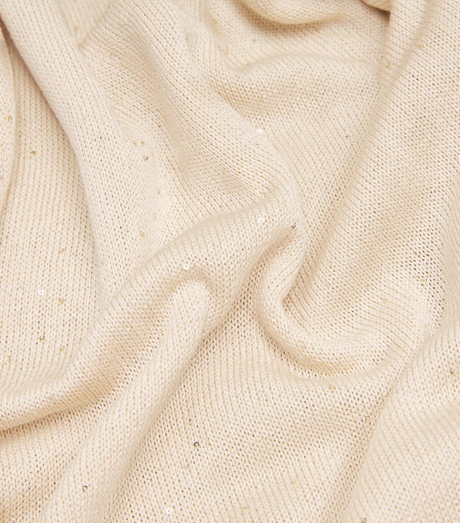 Silk-Blend Sequin-Embellished Sweater SABBIA Image 5