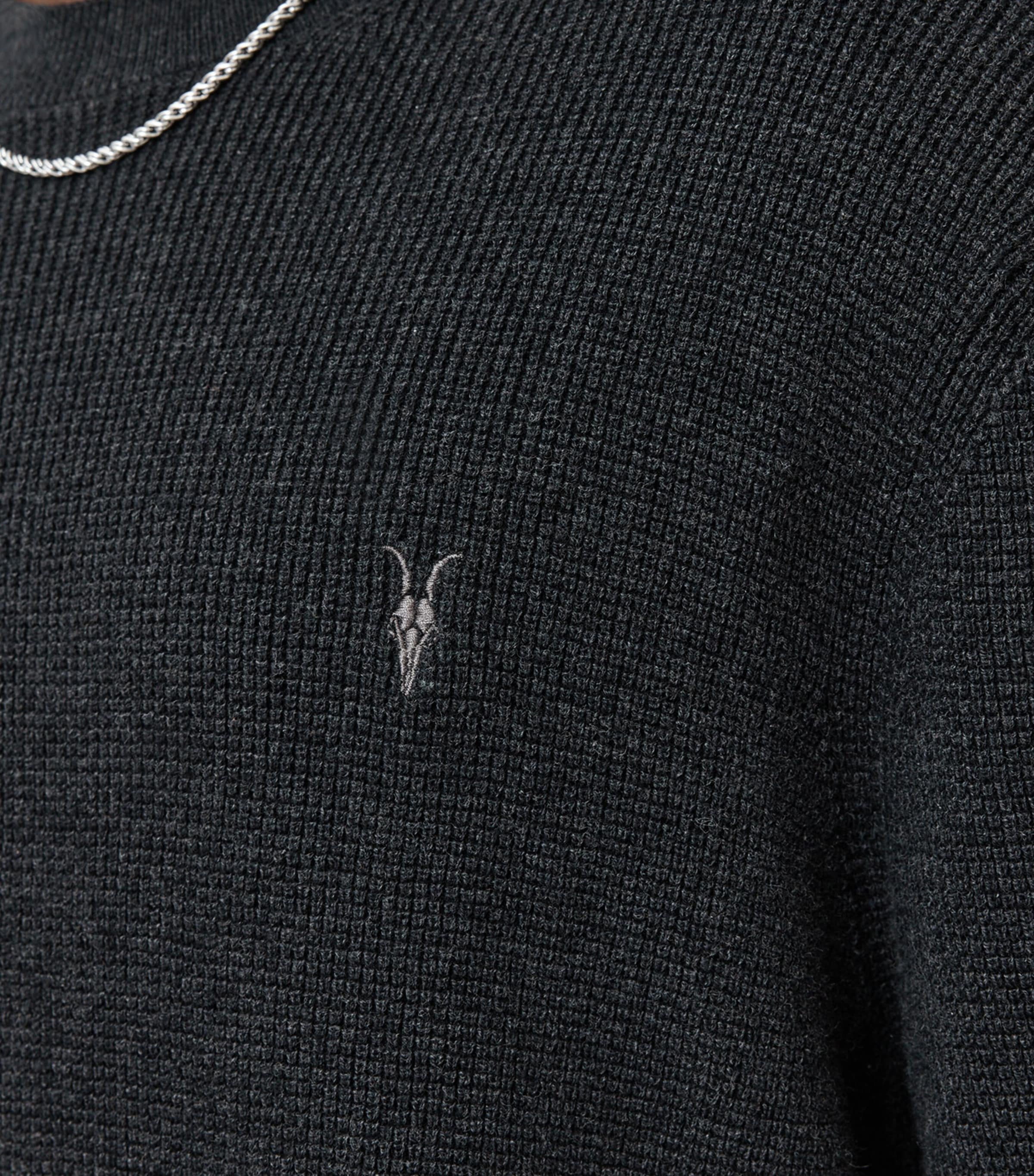 Organic Cotton-Wool Aspen Sweater CINDER BLACK Image 8