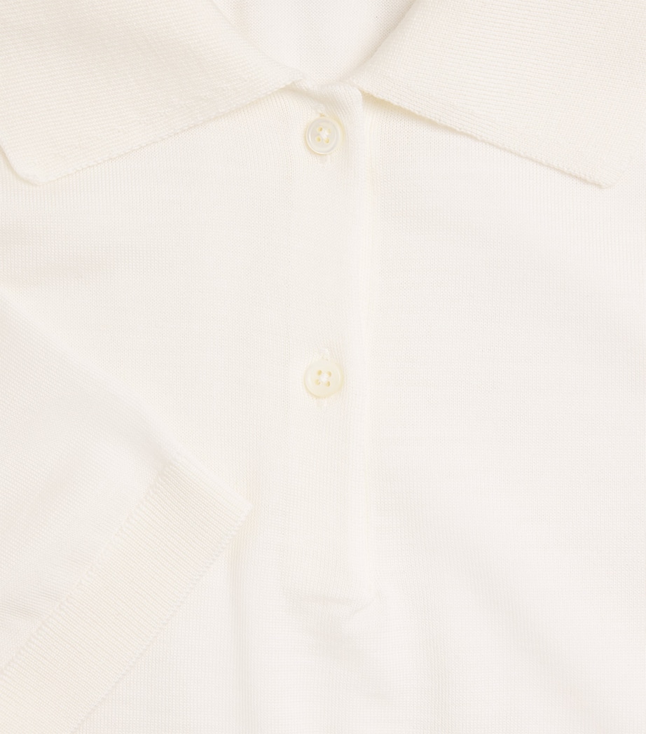 Jil Sander Womens Wool Polo Shirt Piuma Image 6