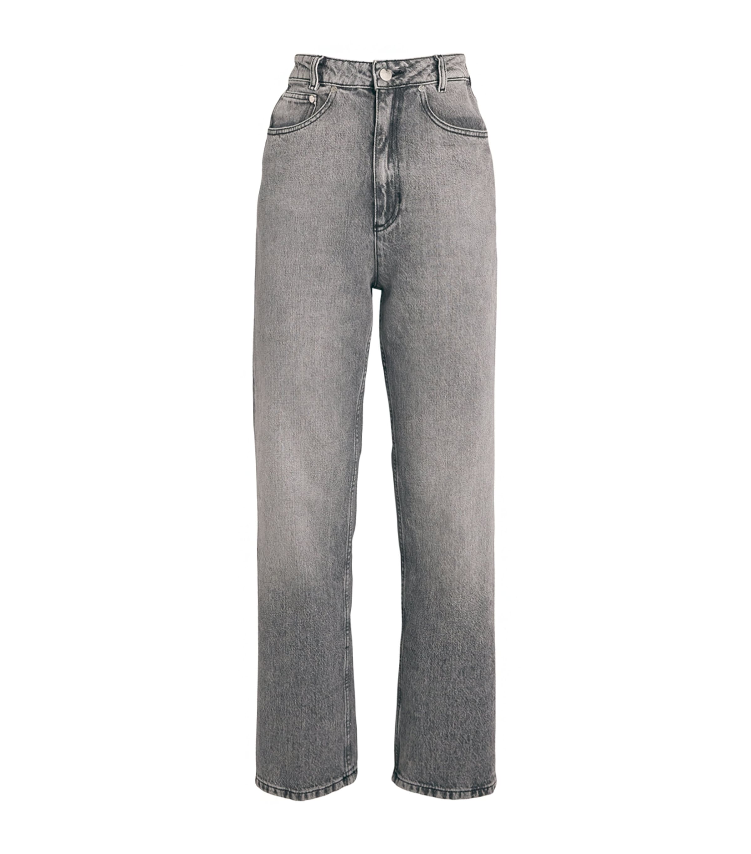 SANDRO STONEWASH STRAIGHT-LEG JEANS 