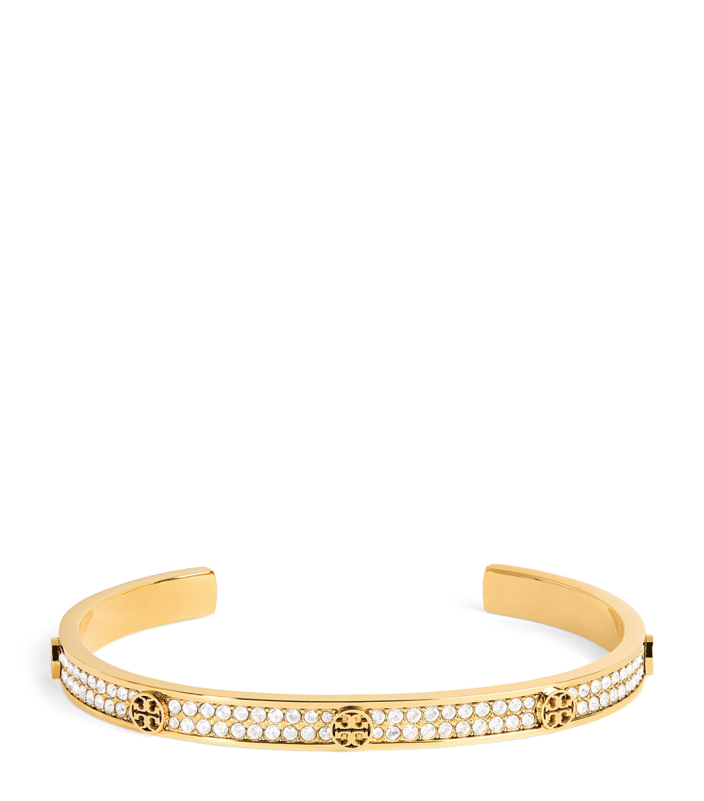 Icon Pavé Cuff Bracelet TORY GOLD / CRYSTAL Image 1