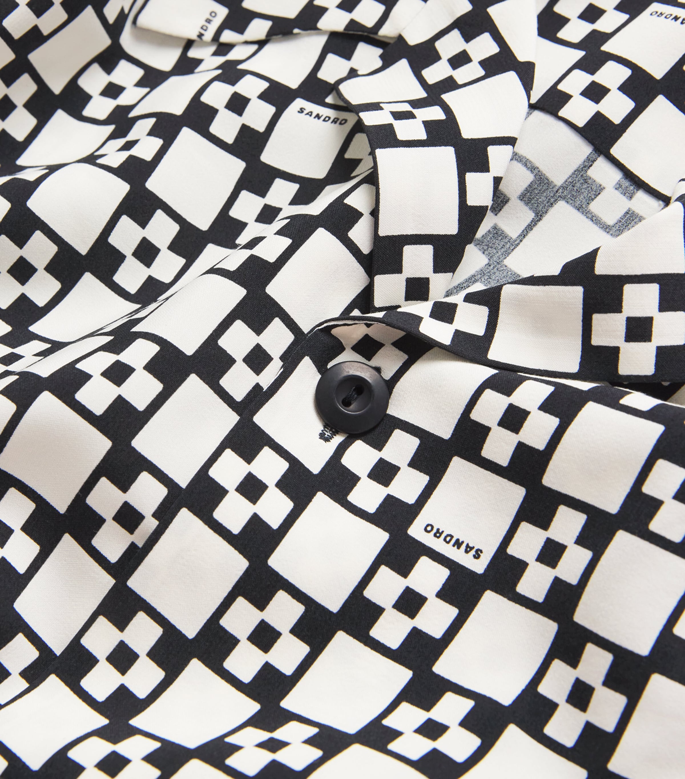 Printed Short-Sleeve Shirt BLACK Image 5